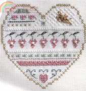 The Victoria Sampler Learning Collection Level 3 Queen Stitch BCS 3-7 - Valentine
