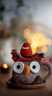 Dorogina Toys - Knitted World by Elena - Elena Dorogina - Owl Mug