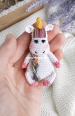 Crochet Pattern By Lily - moi prelesti - Liliya Sharipova - Unicorn brooch