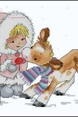 Luca-S B1058 Girl with Calf