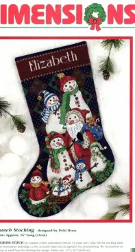 Dimensions - 8574 Snow Bunch Stocking XSD