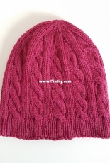 Cable Beanie by Emily Bolduan-Free