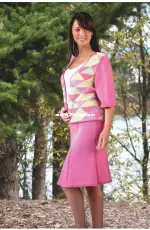 Cascade Yarns-DK196-Intarsia Lover's Jack and Skirt Set--Free.