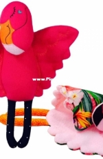 Dolls and Daydreams ITH Flamingo Blanket/Plush Pal