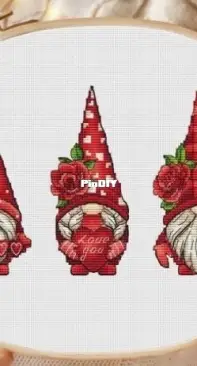 MIAxstitch - Gnomes red Roses XSD
