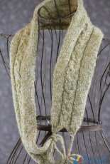 Balls to the Walls Knits-Horseshoe Cable Muffler Scarf by Gretchen Tracy-Free
