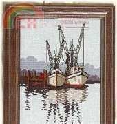 Jeanette Crews Designs - Shrimp Boats from Seaside Stitches 183