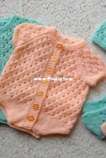 Doillie Babies Pattern 12 - Baby Onesie Set by Lynne Christie