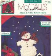 McCall's Creates Fabric Craft 14167 Snip and Clip Christmas