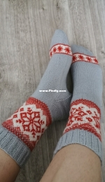 Snowfalkes socks