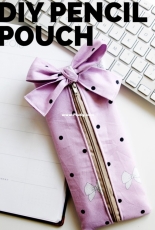 See Kate Sew-Pencil Pouch with Bow-Free