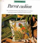 discovering needle craft needlepoint project 39 parrot cushion