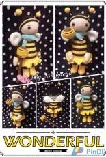 Crochet Activity ~ Lalylala in Honey Bee Costume