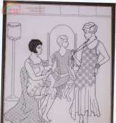 Catkin Embroidery Designs-Blackwork-Getting Ready