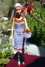 Maguinda Bolsón - Noemi dress and bag set for dolls