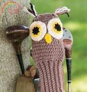 Knit and crochet now- Susan Wilkes Baker- 411NC Owl Golf Club Covers- Free