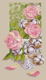 Paradise Stitch - Roses and Cotton by Olga Lankevich