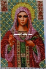 Icon with beads. St. Tatyana