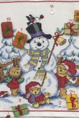 Anchor Idena 9240000-09508  Snowman Advent Calendar