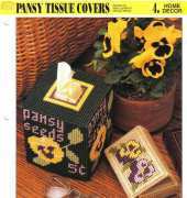 Pansy Tissue Covers (Plastic Canvas)