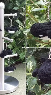 Crochet at Teris - Teri Hamilton - Orca Whale Keychain - Free