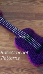 Jade Rose Crochet - Ukulele Guitar Pillow