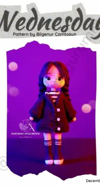 Dünyanın Amigurumisi - Bilgenur Çamtosun - Wednesday