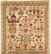 Merklap1868 Sampler from Merklappen Uit De Lage Landen Book