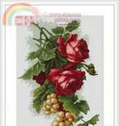 Luca-S B2229 Trandifiri Rosii cu struguri /Red roses with grape fruit