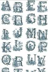 LBP-Grille ABC complet ''Toile de Jouy'' Blue version XSD
