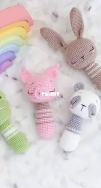 Theodore and Rose - Alanna ODea - Sleepy Baby Rattles