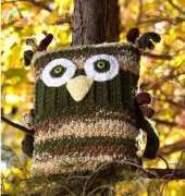 Herrschners -Crocheted Woodland Owl Pillow-free