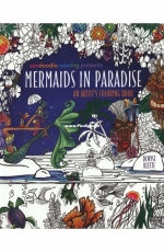 Mermaids in Paradise coloring book by Denyse Klette