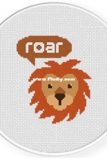 Daily Cross Stitch - Lion’s Roar