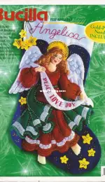 Bucilla 83956 Celestial Angel Felt Stocking