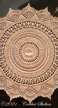 Crochet Shelters - Gangarathna Bhat - Jisha Doily - English and Russian