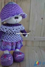 Crochet Bunny Art - Irina Tarasova - Lavendrine Set