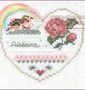 The Victoria Sampler HA#22 - Heart of America Alabama by Thea Dueck
