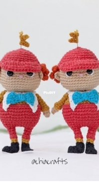 Chiacrafts - Chiara Cremon - Tweedledum and Tweedledee