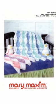 Mary Maxim - 99820N - Baby Diamonds Blanket