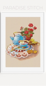 Paradise Stitch - Tea With Geranium by Olga Lankevich