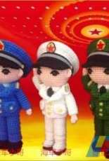 Dong Ying Laughing Original - Uniformed Armed Doll - Chinese