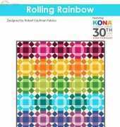 Robert Kaufman Fabrics-Rolling Rainbow Quilt/Free Pattern