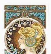 Lanarte 34843 - Art Nouveau with Quill by Mucha PCS