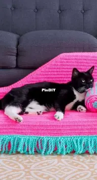 Yarnspirations - Crochet Kitty Chaise - Free