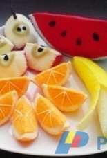Umecrafts - DIY Felt Fruits - Apple Banana Orange Watermelon Slice Cut-Outs - Free