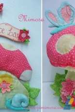 Loja Mimosa No.485 Peso de Porta e Enfiete de Cogumelo Door Weight and Mushroom Ornament - Soft Dolls - Portuguese
