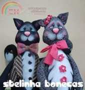 Stelinha Bonecas - Casal de Gatos / Portuguese