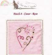 Un chat dans l'aiguille-918- Coeur Patch Rose