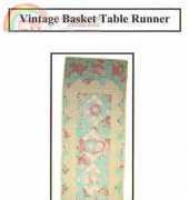 Jina Barney Designs-Vintage Basket Table Runner